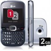 Celular LG C375 2 Chip Azul Cartão de memória 2GB Incluso